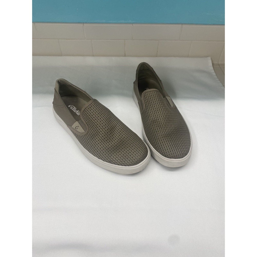 Olukai Lae'ahi Men's Slip On Shoes 10443-1010 Khaki US Size 9.5